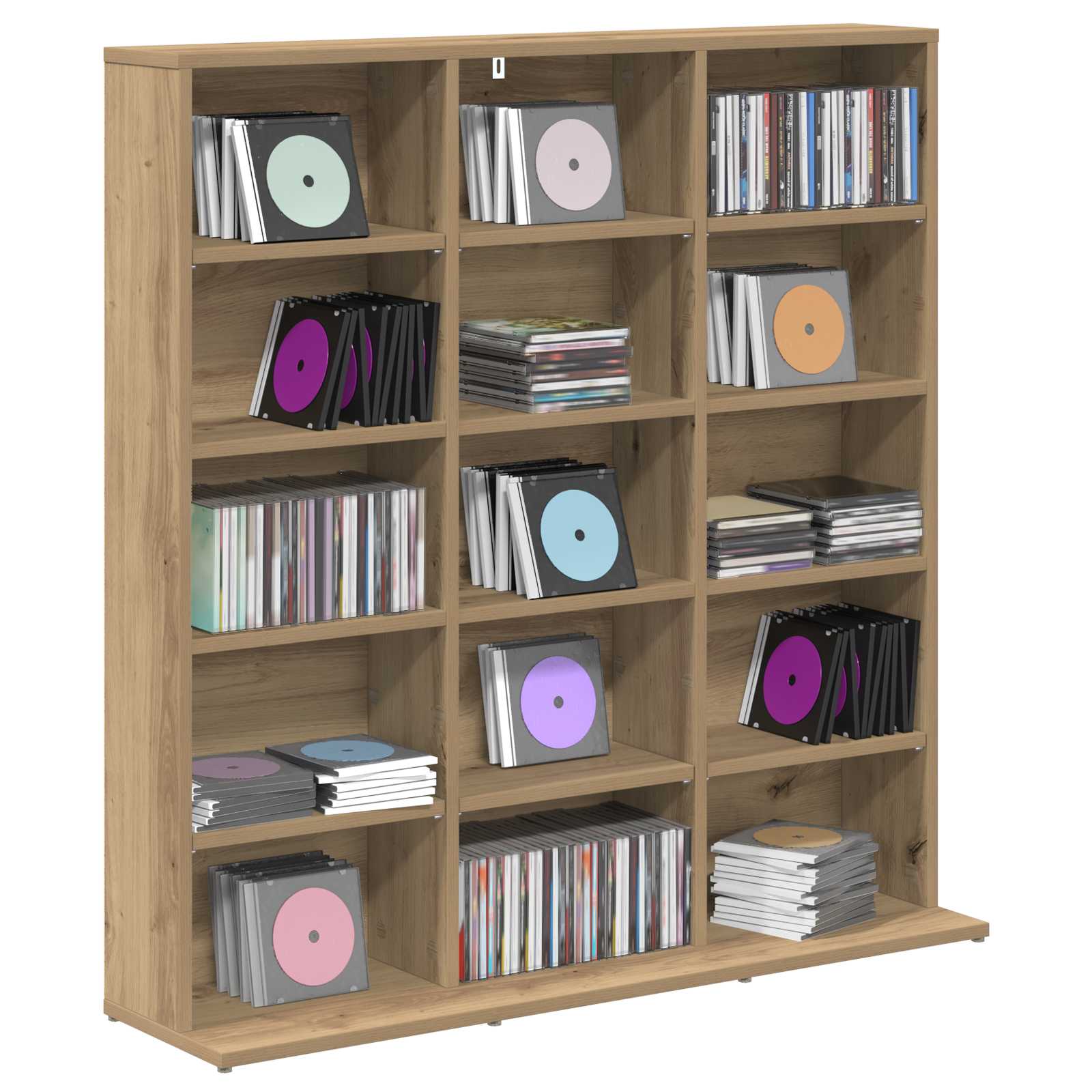 vidaXL Kabinet na płyty CD Dąb artisan 96 x 23,5 x 97,5 cm