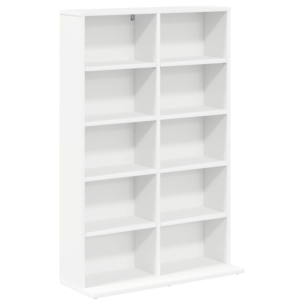 vidaXL Kabinet na płyty CD 2 szt. Biały 65 x 23,5 x 97,5 cm