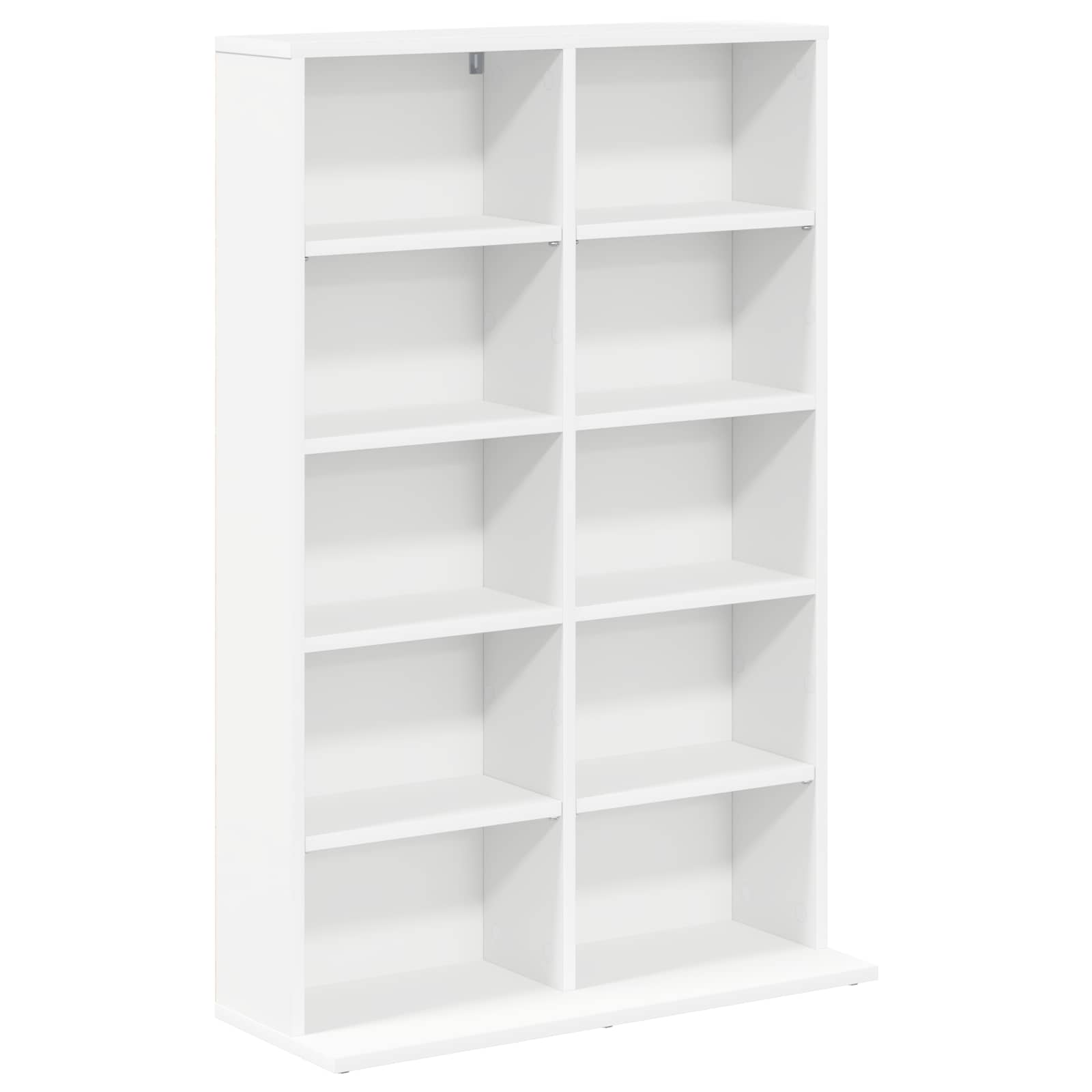 vidaXL Kabinet na płyty CD 2 szt. Biały 65 x 23,5 x 97,5 cm