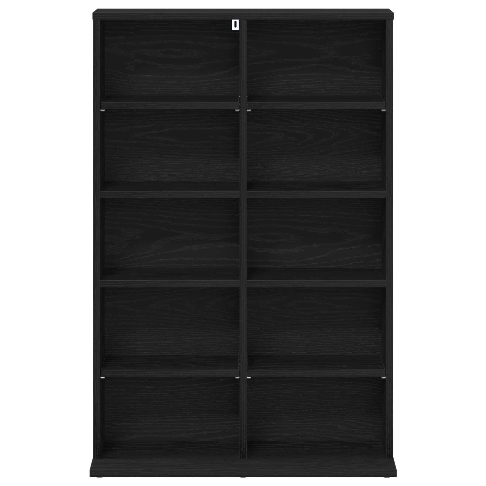 vidaXL Kabinet na płyty CD Czarny dąb 65 x 23,5 x 97,5 cm