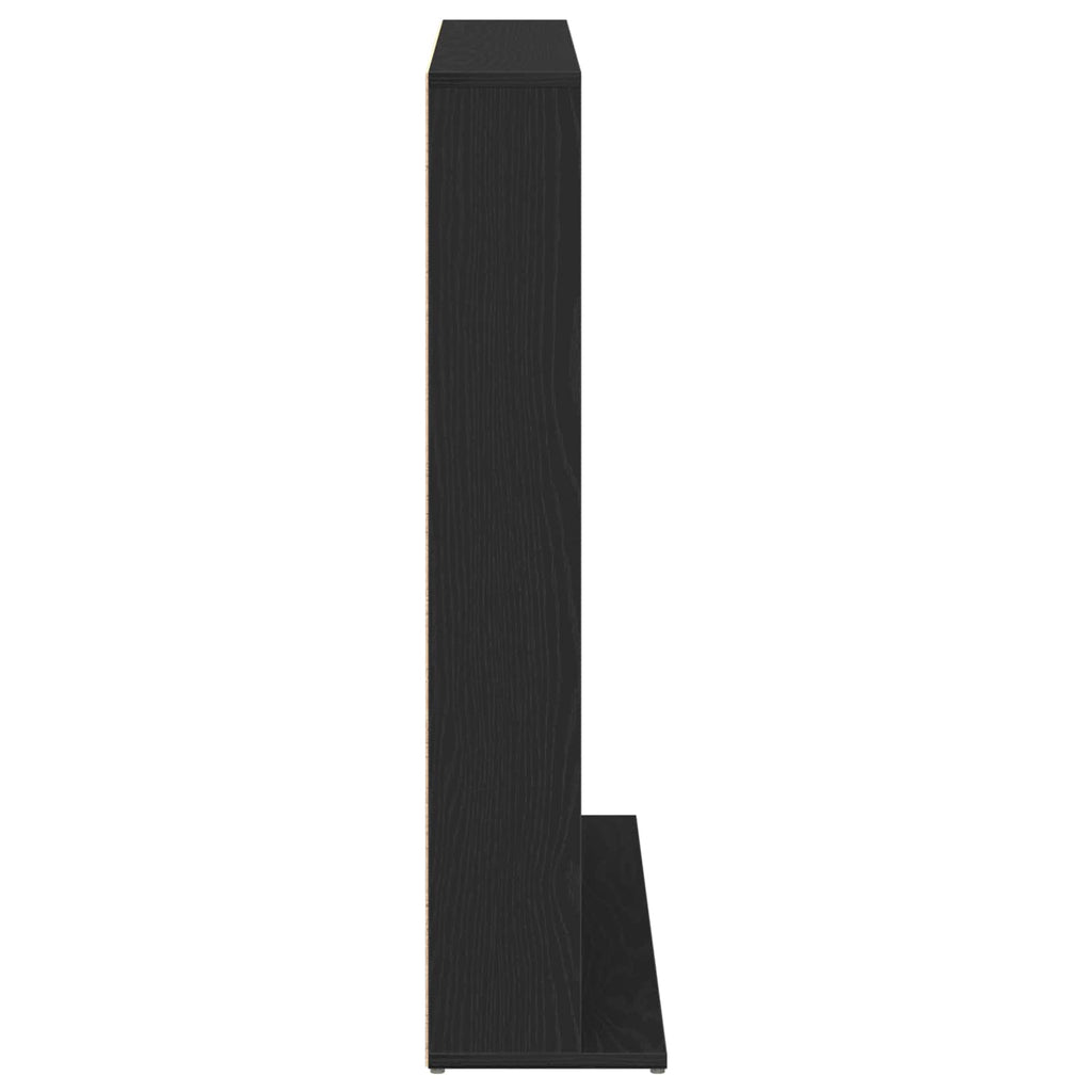 vidaXL Kabinet na płyty CD Czarny dąb 65 x 23,5 x 97,5 cm