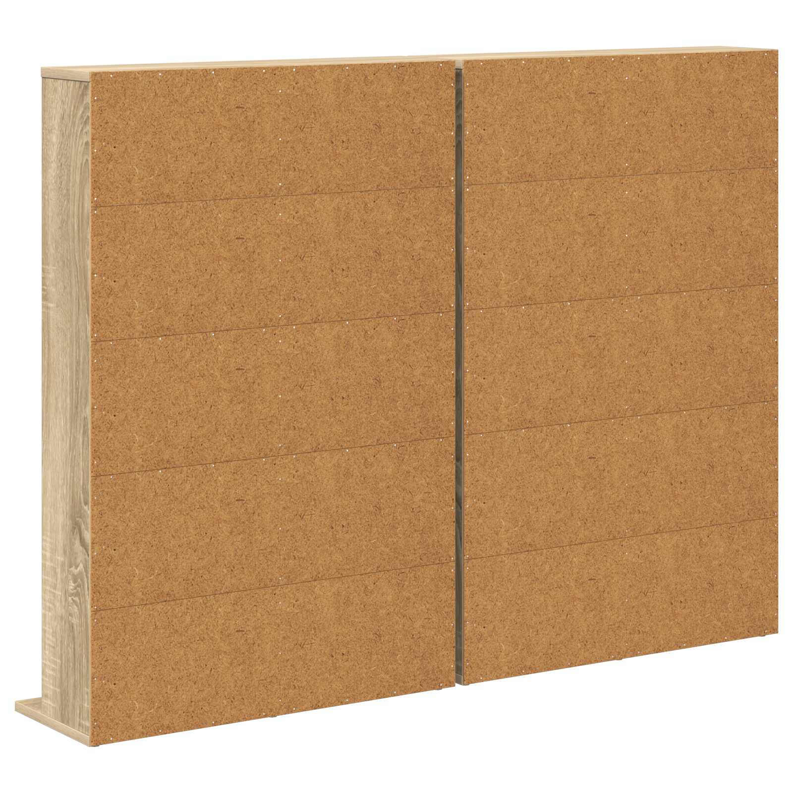 vidaXL Kabinet na płyty CD 2 szt. dąb Sonoma 65 x 23,5 x 97,5 cm