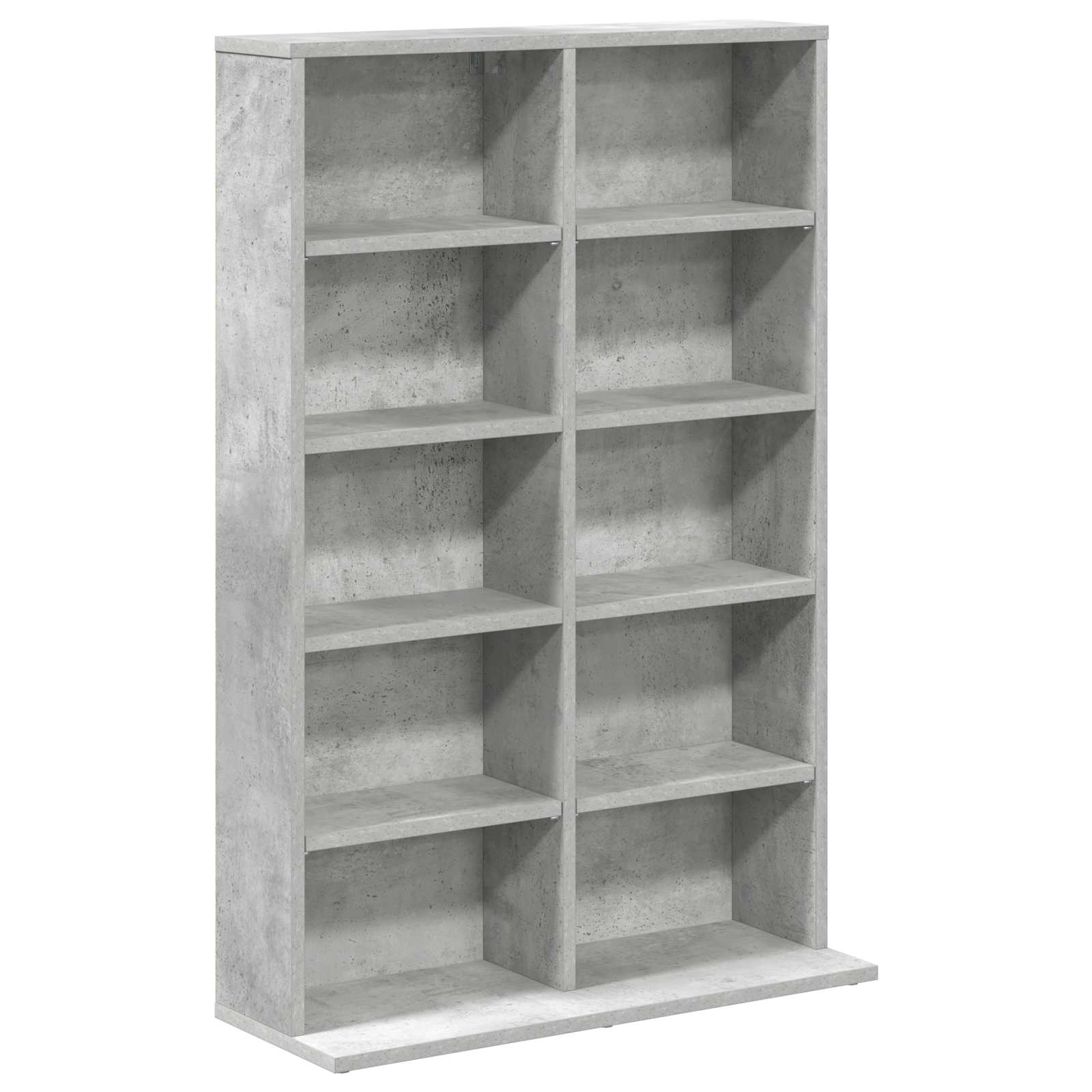 vidaXL Kabinet na płyty CD Betonowy szary 65 x 23,5 x 97,5 cm