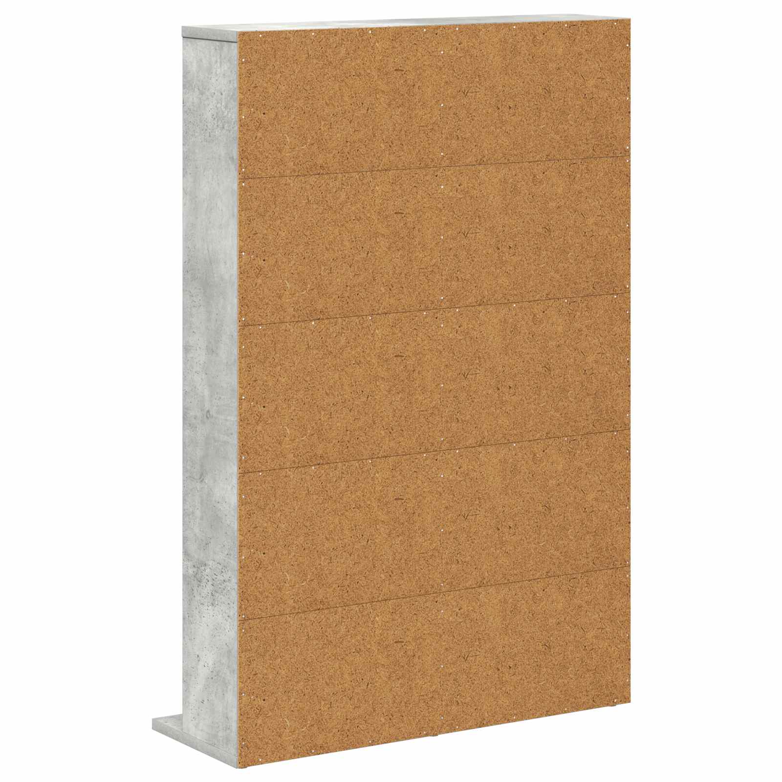 vidaXL Kabinet na płyty CD Betonowy szary 65 x 23,5 x 97,5 cm