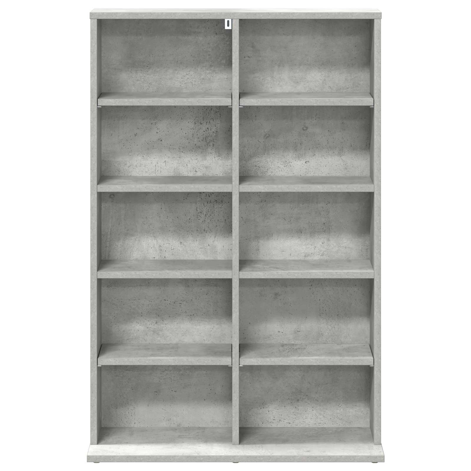 vidaXL Kabinet na płyty CD Betonowy szary 65 x 23,5 x 97,5 cm