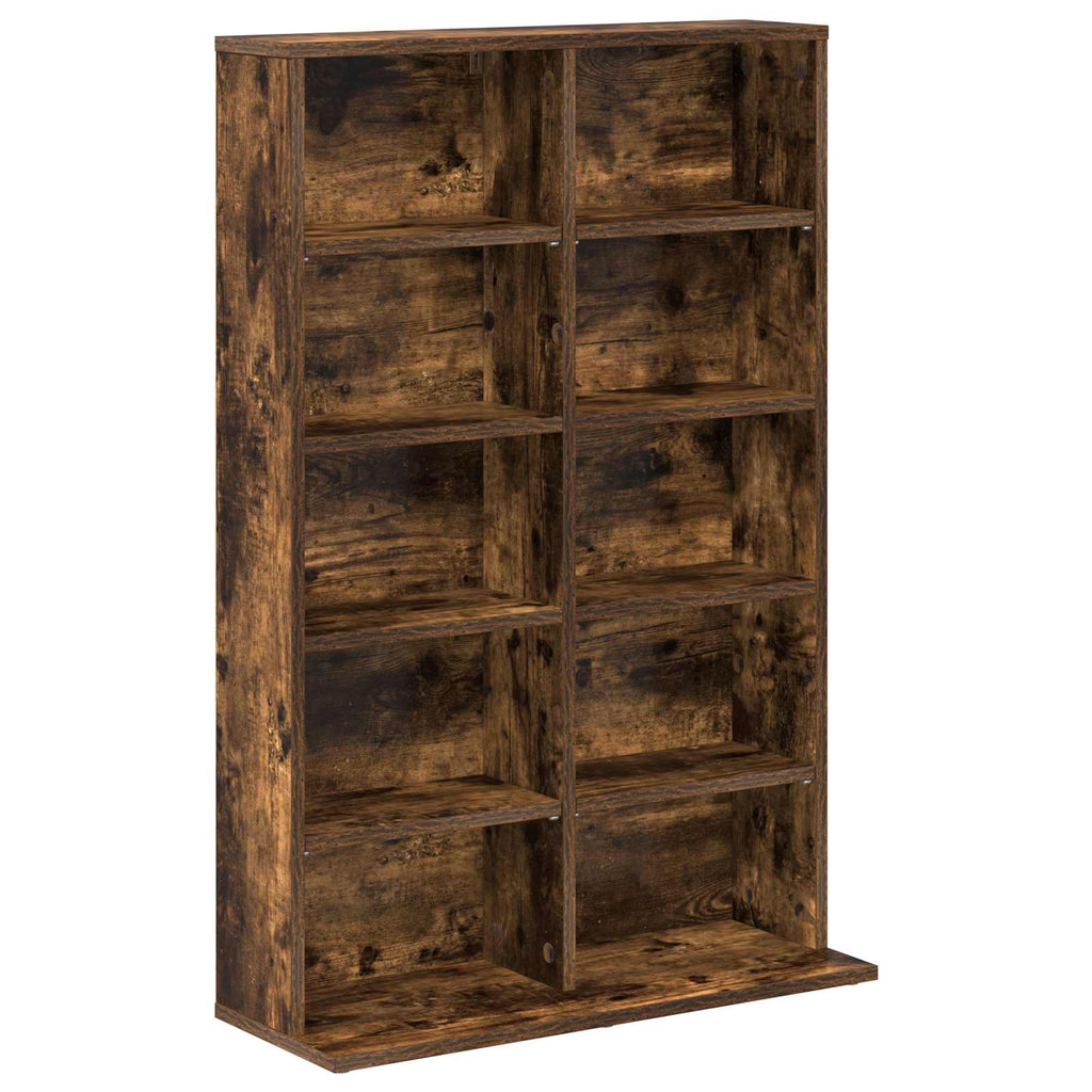 vidaXL Kabinet na płyty CD 2 szt. Dąb wędzony 65 x 23,5 x 97,5 cm