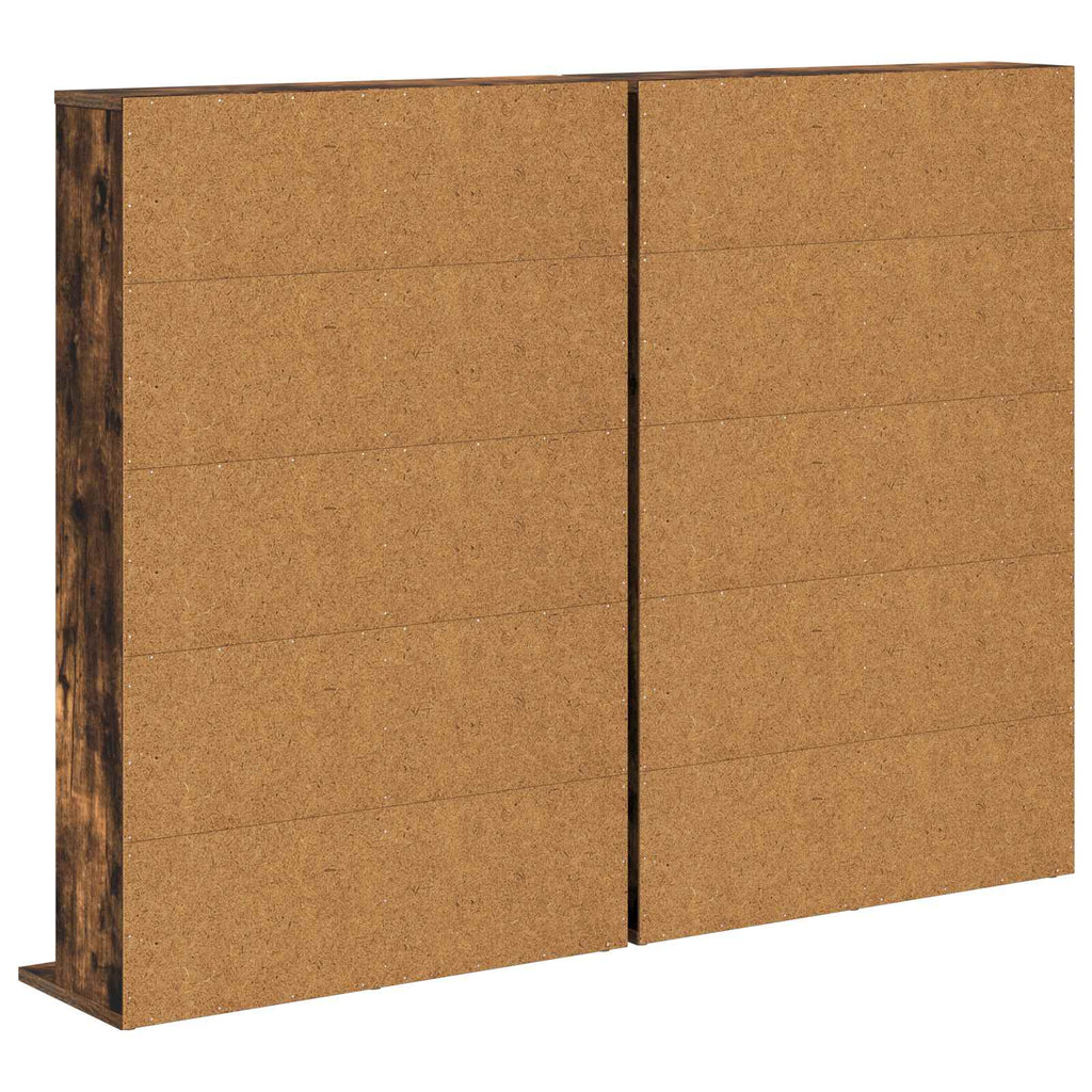 vidaXL Kabinet na płyty CD 2 szt. Dąb wędzony 65 x 23,5 x 97,5 cm