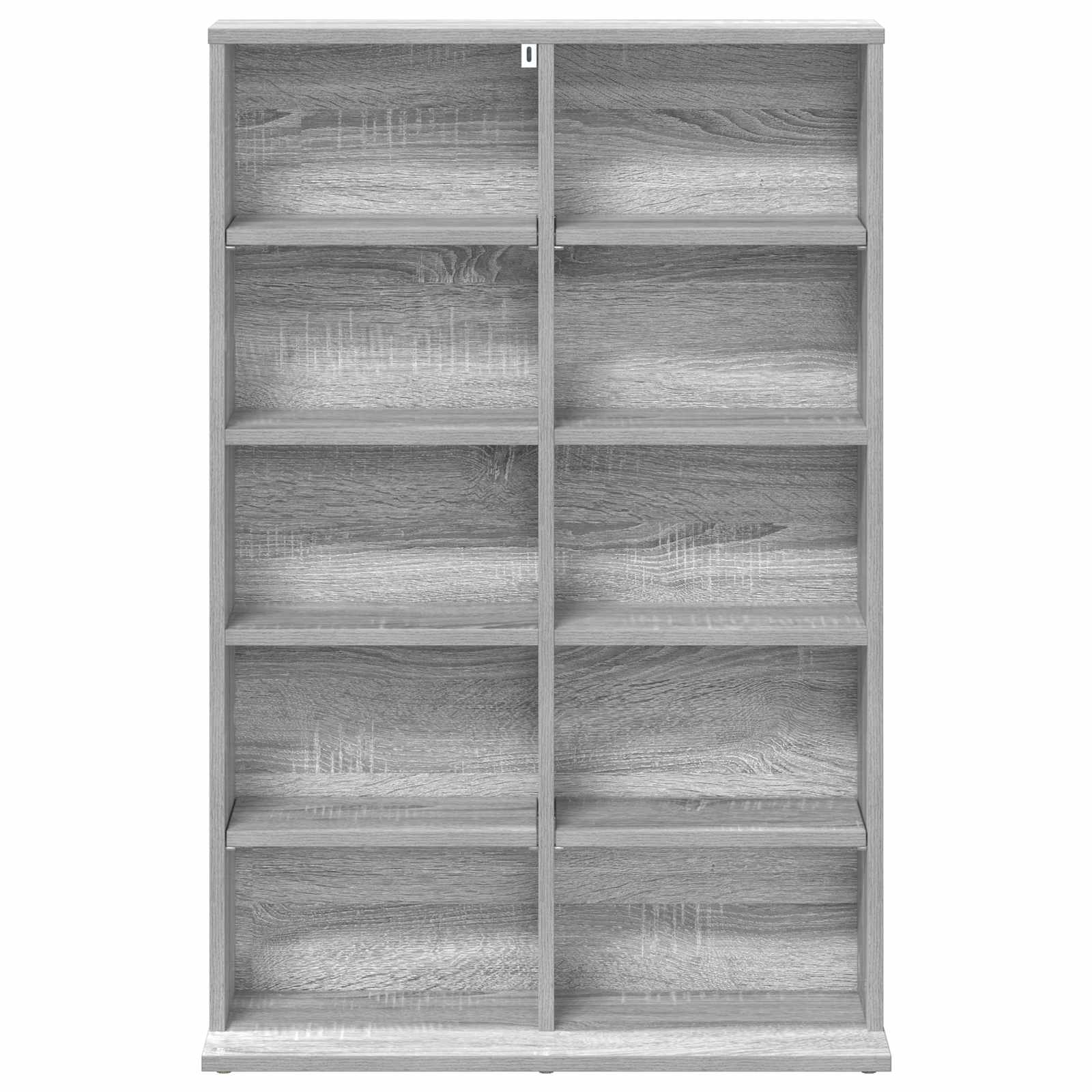 vidaXL Kabinet na płyty CD Szary Sonoma 65 x 23,5 x 97,5 cm