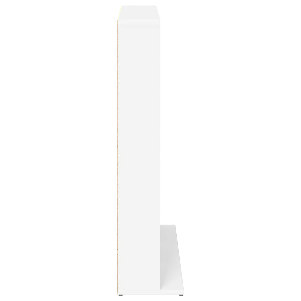 vidaXL Kabinet na płyty CD Biały 33 x 23,5 x 97,5 cm