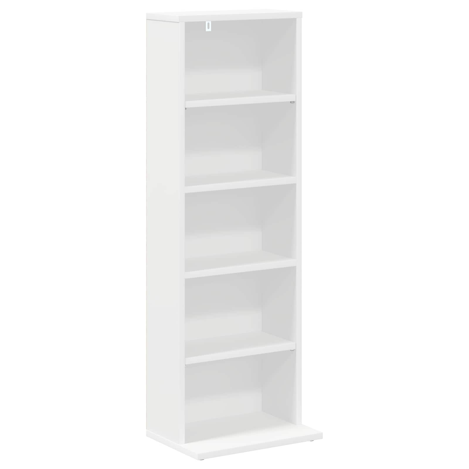 vidaXL Kabinet na płyty CD 2 szt. Biały 33 x 23,5 x 97,5 cm