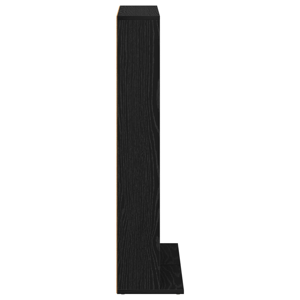 vidaXL Kabinet na płyty CD 2 szt. Czarny dąb 33 x 23,5 x 97,5 cm