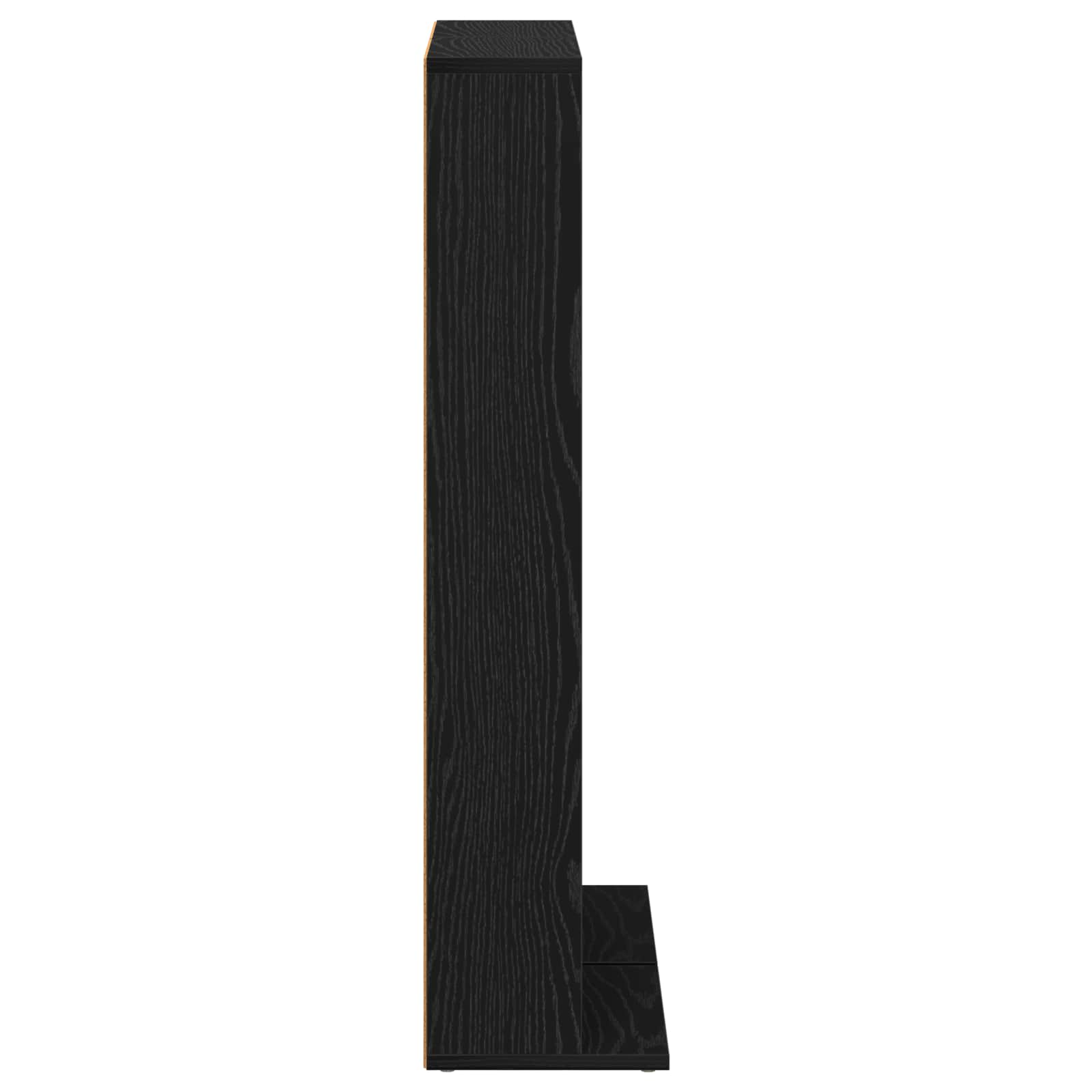vidaXL Kabinet na płyty CD 2 szt. Czarny dąb 33 x 23,5 x 97,5 cm
