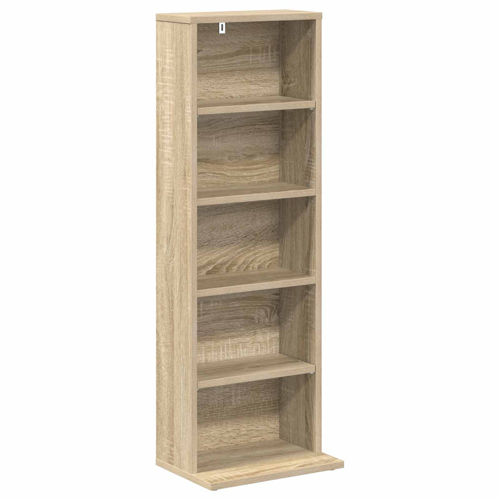 vidaXL Kabinet na płyty CD dąb Sonoma 33 x 23,5 x 97,5 cm