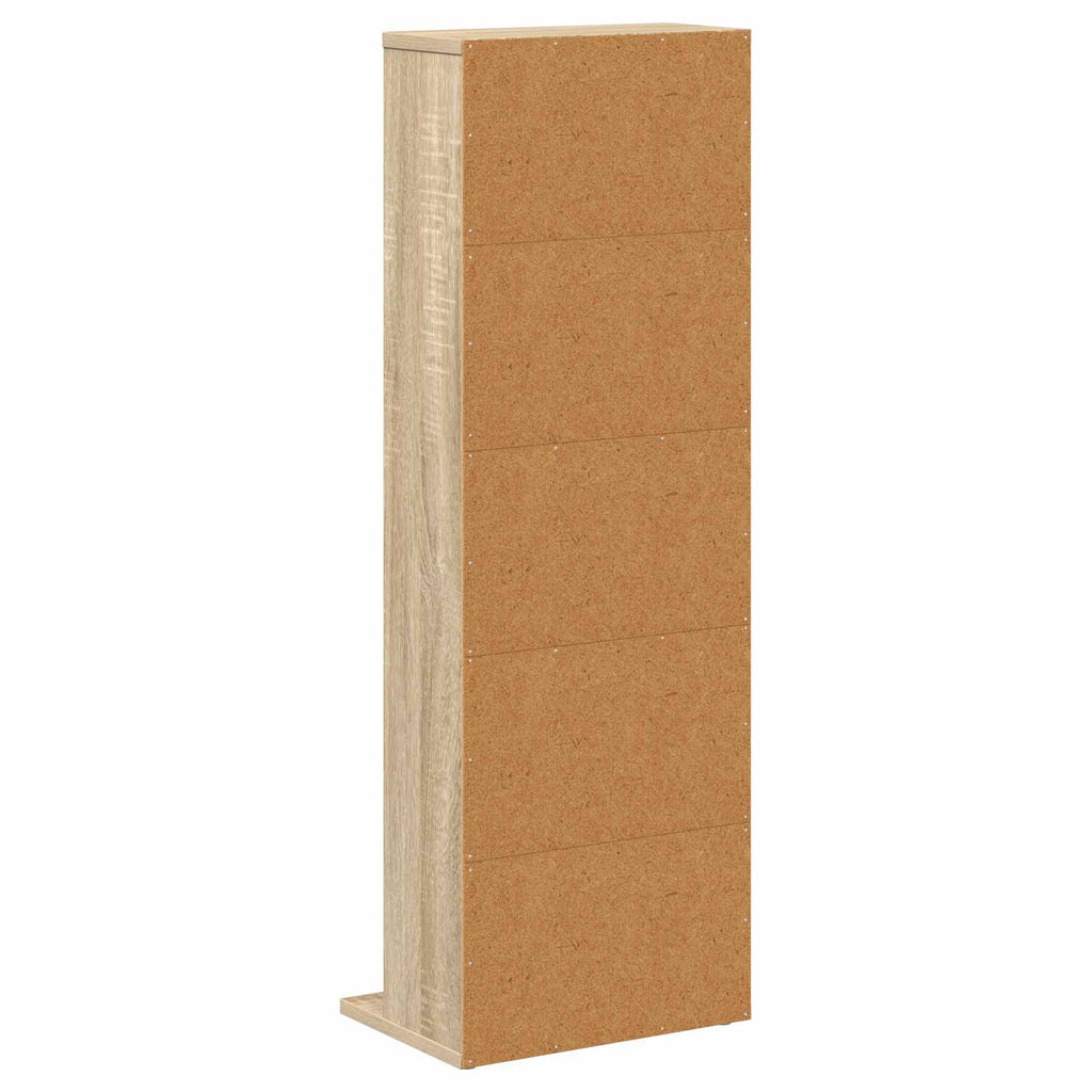 vidaXL Kabinet na płyty CD dąb Sonoma 33 x 23,5 x 97,5 cm