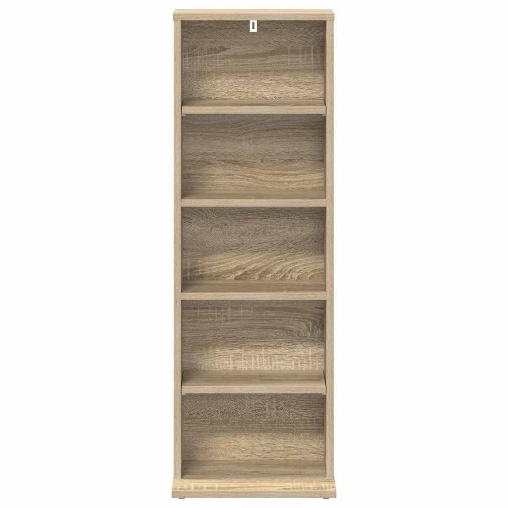 vidaXL Kabinet na płyty CD dąb Sonoma 33 x 23,5 x 97,5 cm