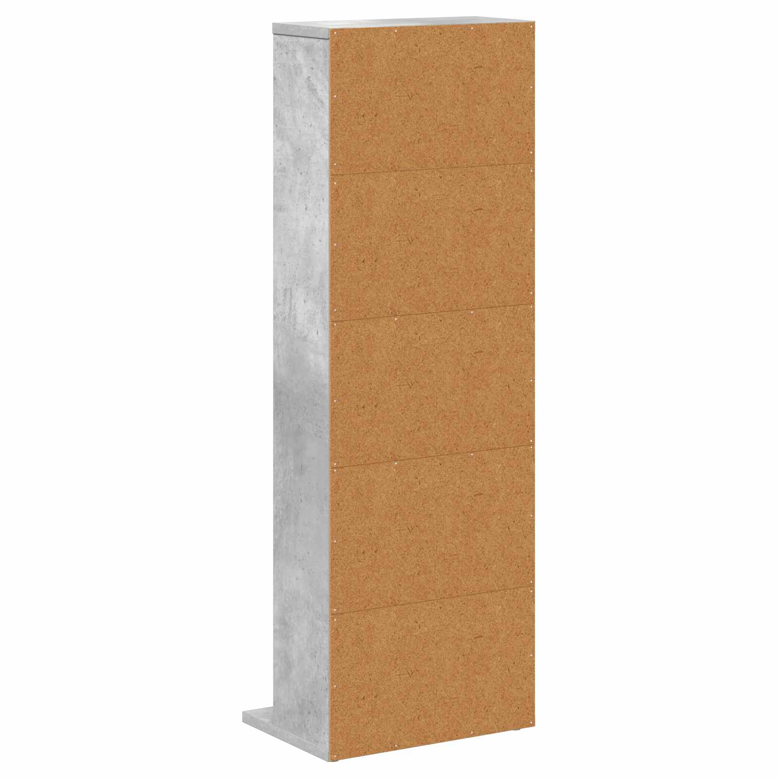 vidaXL Kabinet na płyty CD Betonowy szary 33 x 23,5 x 97,5 cm