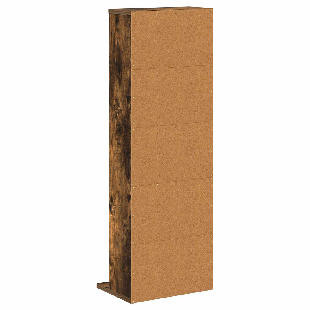 vidaXL Kabinet na płyty CD Dąb wędzony 33 x 23,5 x 97,5 cm