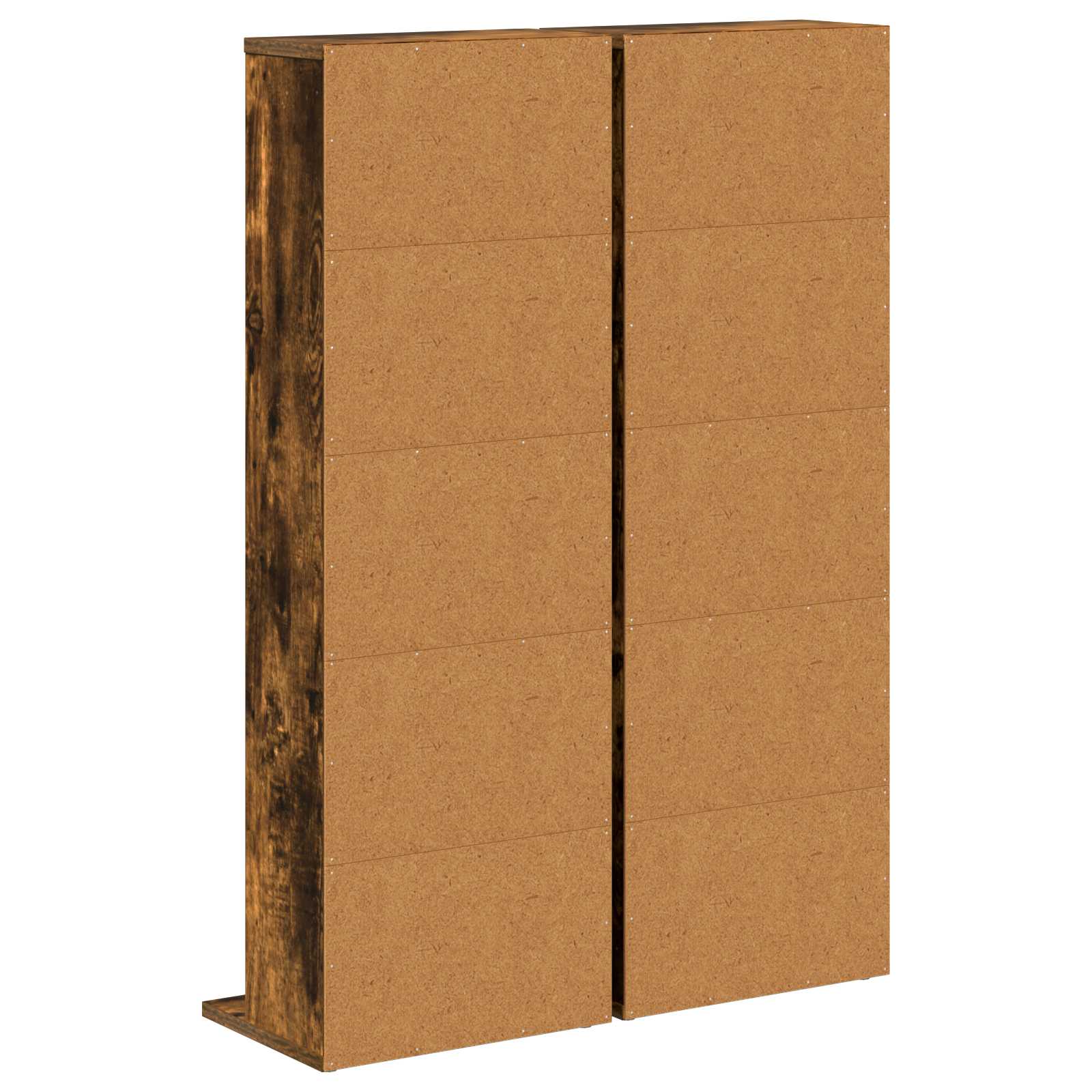 vidaXL Kabinet na płyty CD 2 szt. Dąb wędzony 33 x 23,5 x 97,5 cm