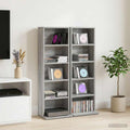 vidaXL Kabinet na płyty CD 2 szt. Szary Sonoma 33 x 23,5 x 97,5 cm