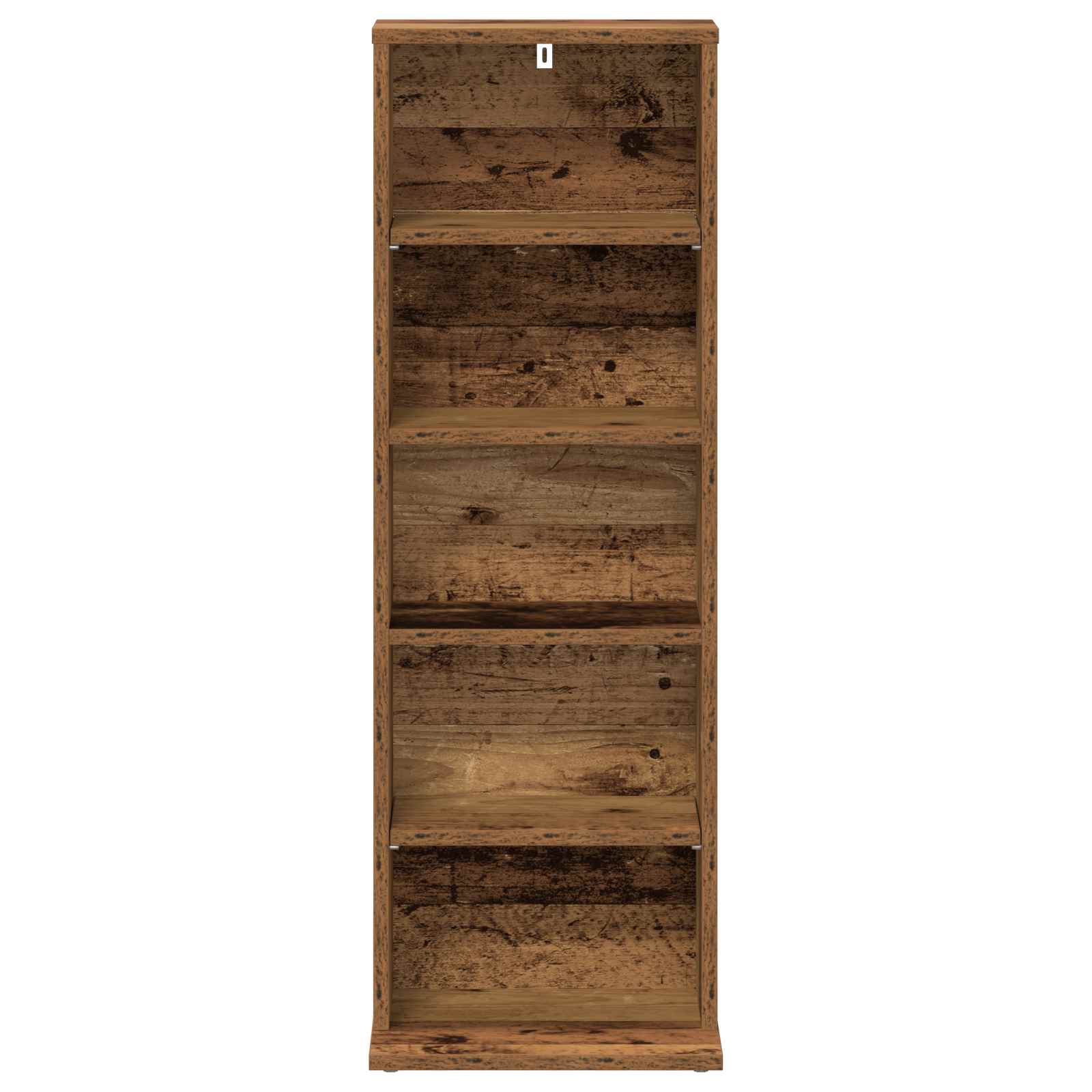 vidaXL Kabinet na płyty CD Stare drewno 33 x 23,5 x 97,5 cm