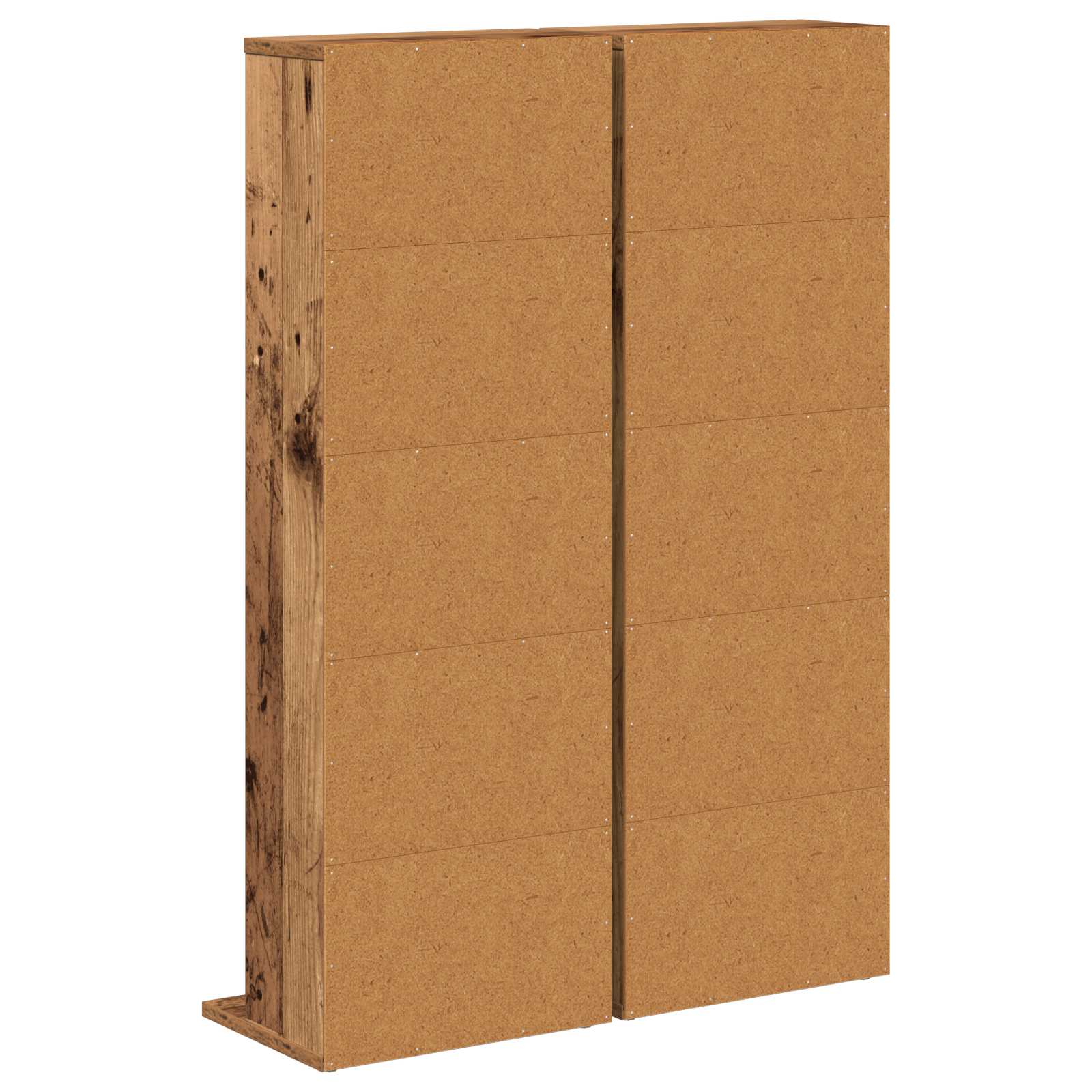 vidaXL Kabinet na płyty CD 2 szt. Stare drewno 33 x 23,5 x 97,5 cm