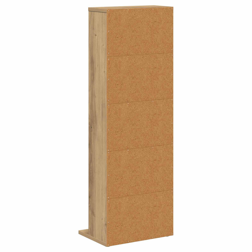 vidaXL Kabinet na płyty CD Dąb artisan 33 x 23,5 x 97,5 cm