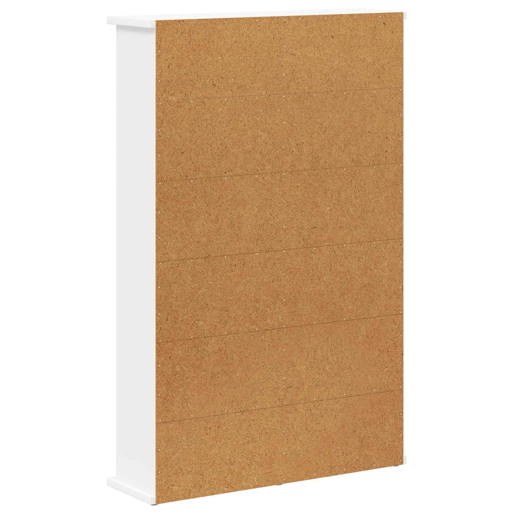 vidaXL Kabinet na płyty CD Biały 60 x 17 x 92 cm Drewno inżynieryjne