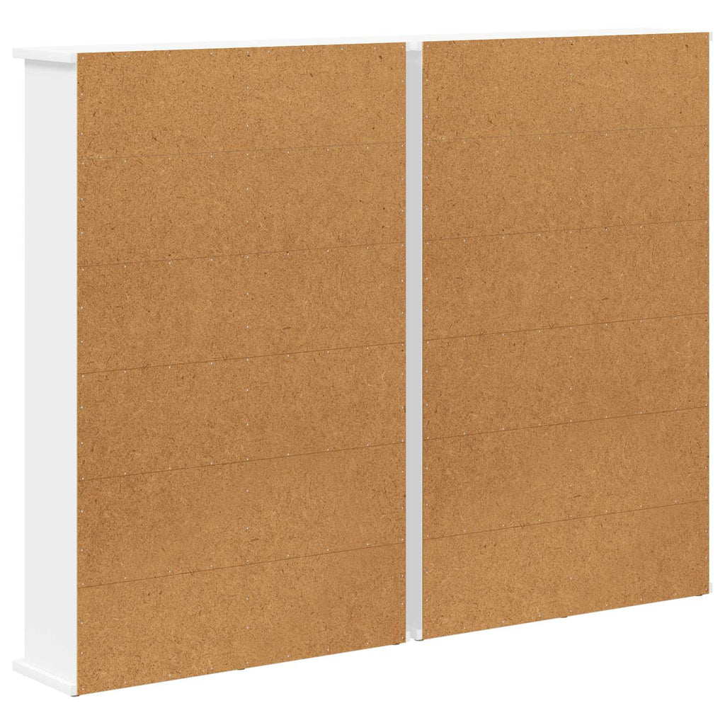 vidaXL Kabinet na płyty CD 2 szt. Biały 60 x 17 x 92 cm