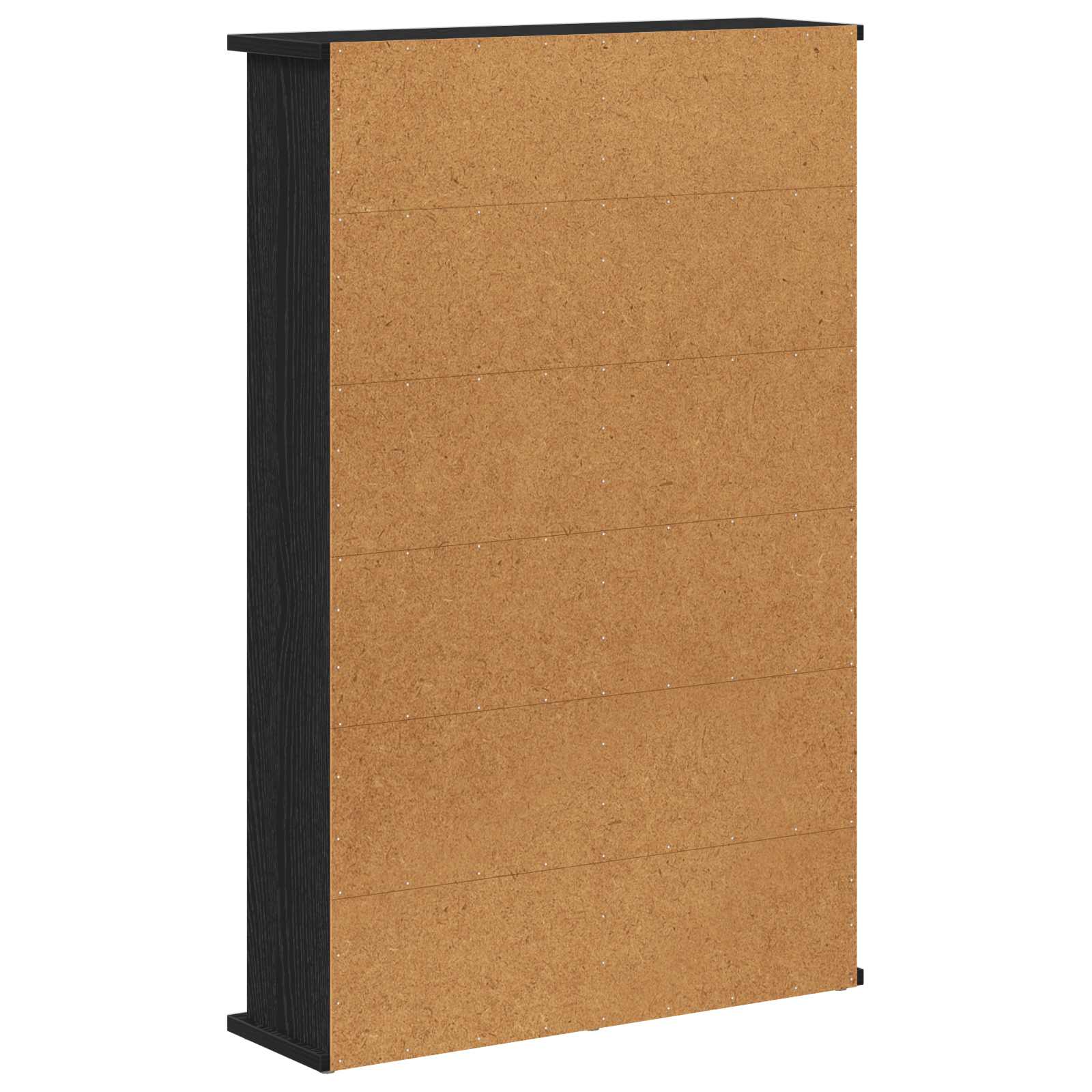 vidaXL Kabinet na płyty CD Czarny dąb 60 x 17 x 92 cm