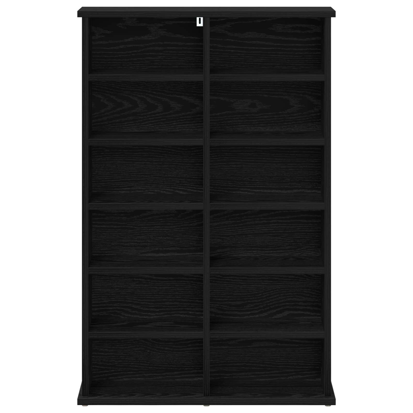 vidaXL Kabinet na płyty CD Czarny dąb 60 x 17 x 92 cm