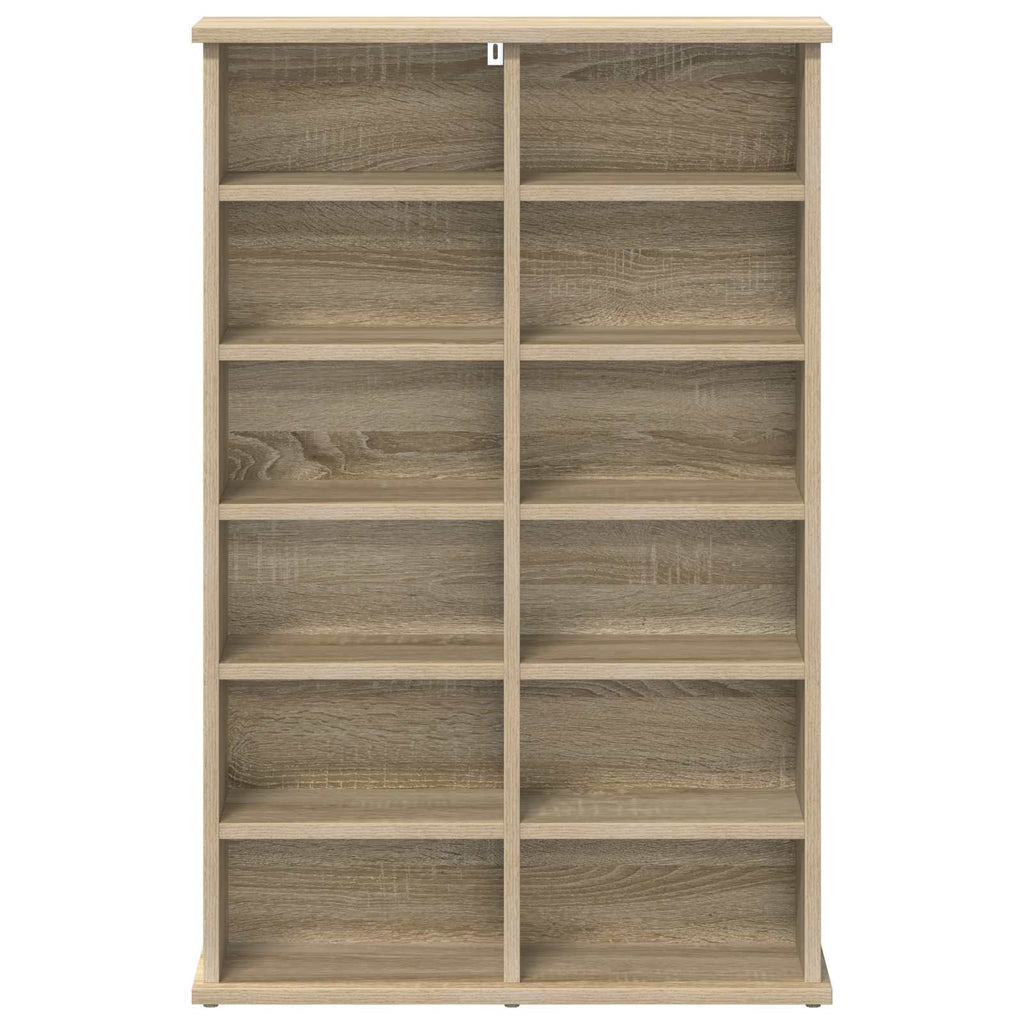 vidaXL Kabinet na płyty CD dąb Sonoma 60 x 17 x 92 cm
