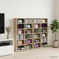 vidaXL Kabinet na płyty CD 2 szt. dąb Sonoma 60 x 17 x 92 cm