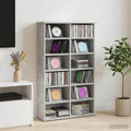 vidaXL Kabinet na płyty CD Betonowy szary 60 x 17 x 92 cm