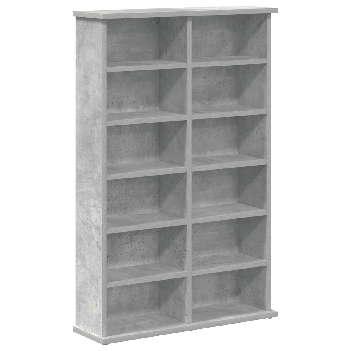 vidaXL Kabinet na płyty CD Betonowy szary 60 x 17 x 92 cm