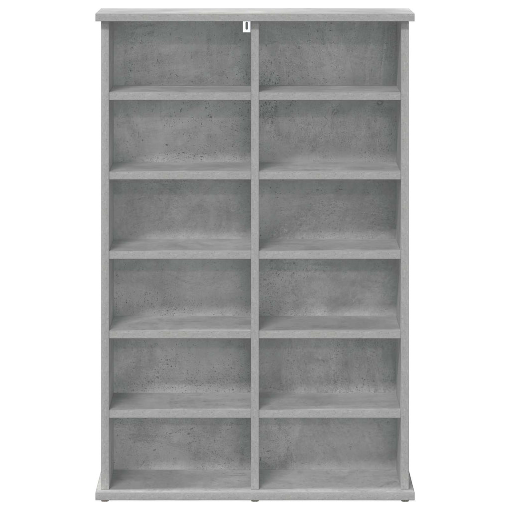 vidaXL Kabinet na płyty CD Betonowy szary 60 x 17 x 92 cm