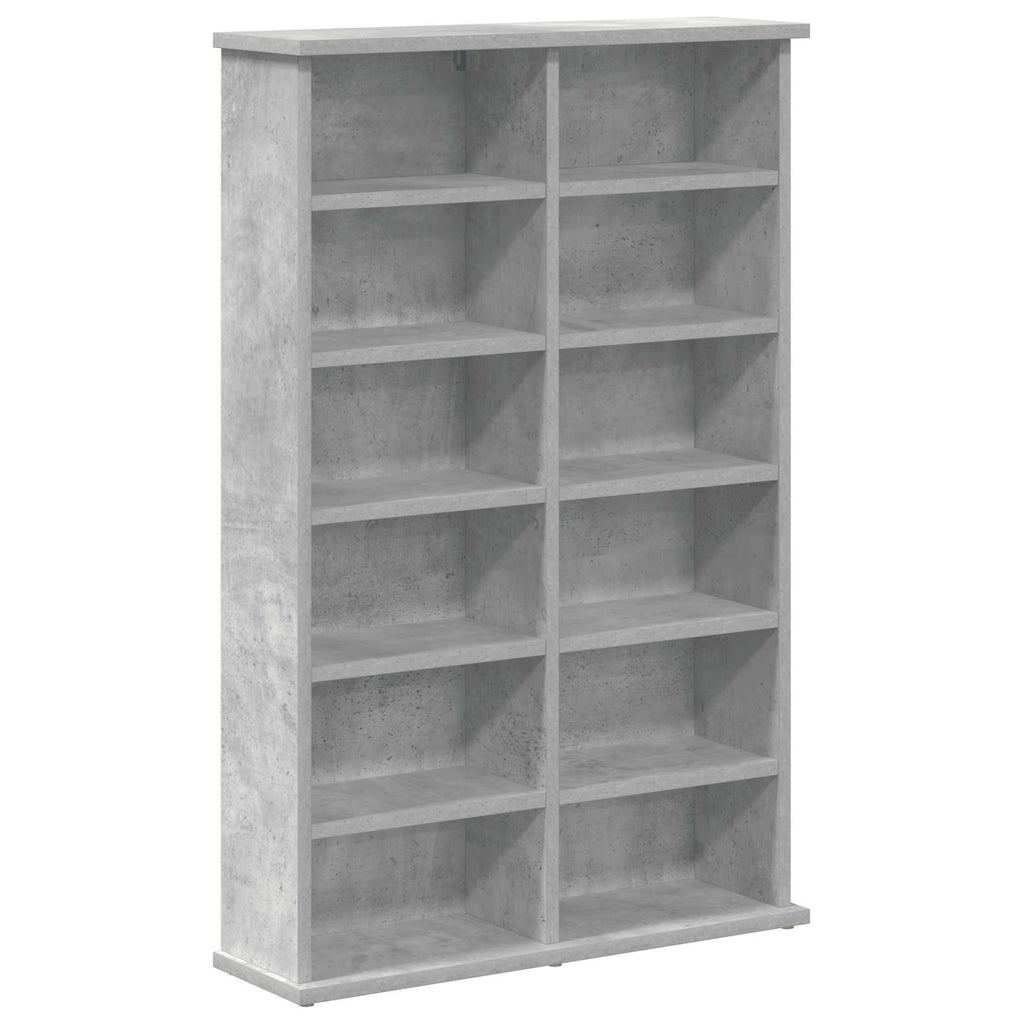 vidaXL Kabinet na płyty CD 2 szt. Betonowy szary 60 x 17 x 92 cm