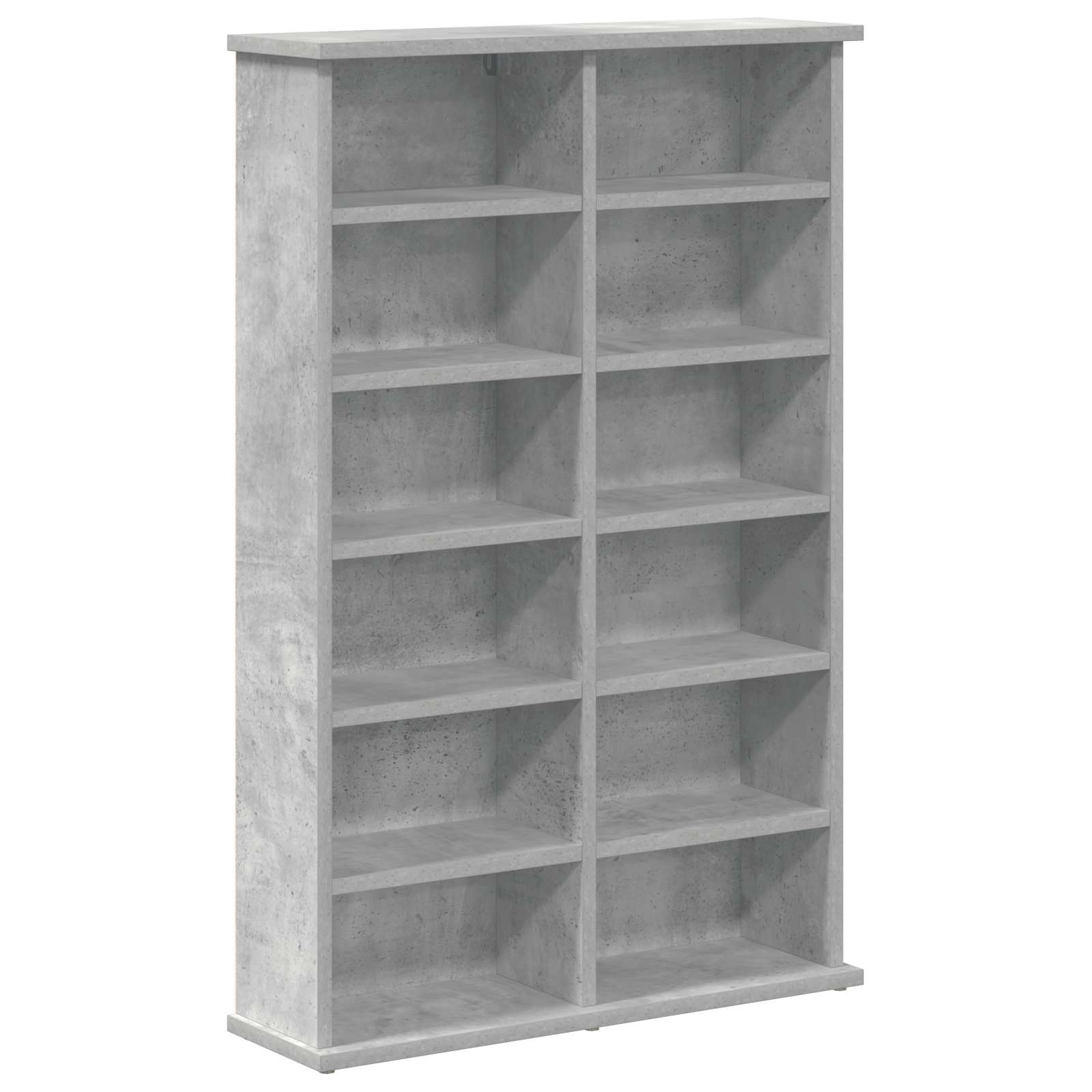 vidaXL Kabinet na płyty CD 2 szt. Betonowy szary 60 x 17 x 92 cm