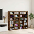 vidaXL Kabinet na płyty CD 2 szt. Dąb wędzony 60 x 17 x 92 cm