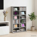 vidaXL Kabinet na płyty CD Szary Sonoma 60 x 17 x 92 cm