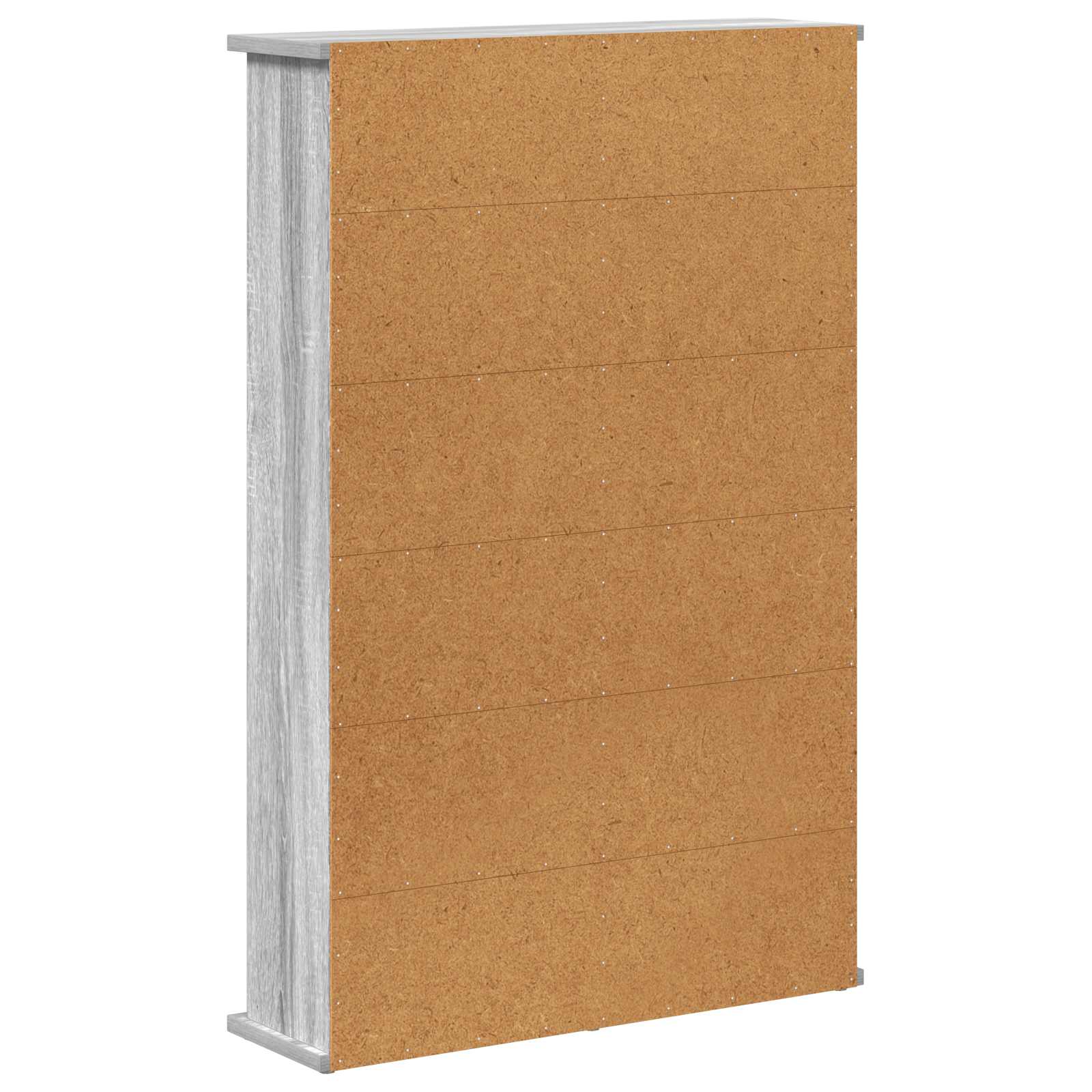 vidaXL Kabinet na płyty CD Szary Sonoma 60 x 17 x 92 cm