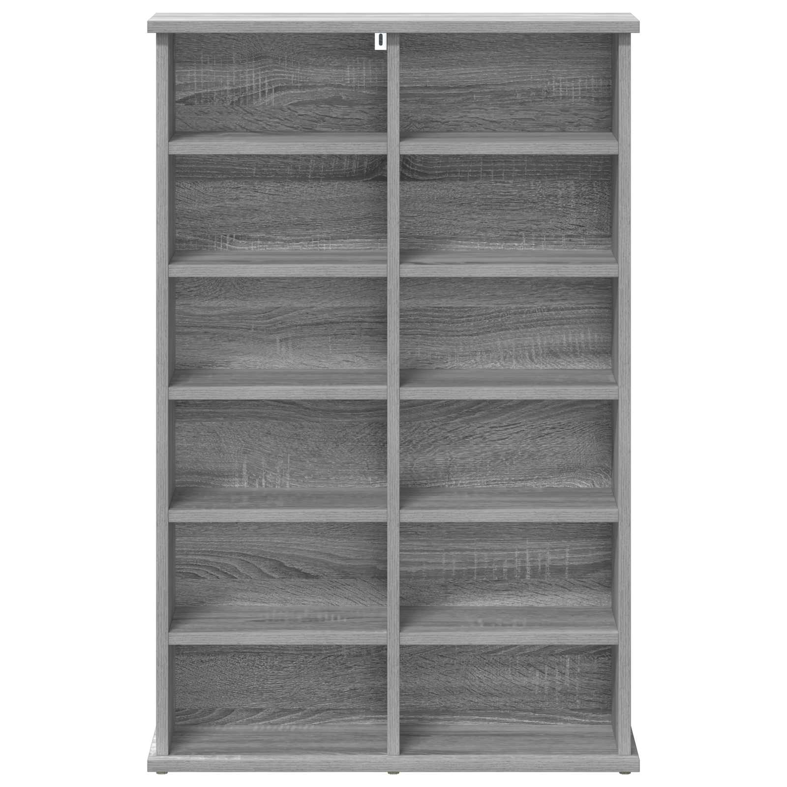 vidaXL Kabinet na płyty CD Szary Sonoma 60 x 17 x 92 cm