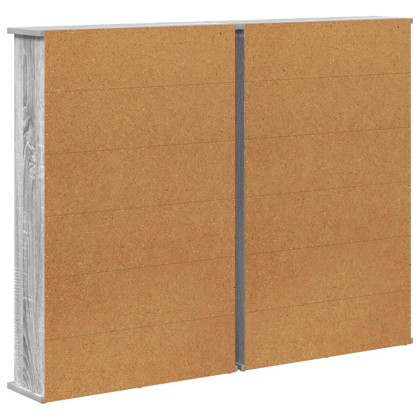 vidaXL Kabinet na płyty CD 2 szt. Szary Sonoma 60 x 17 x 92 cm