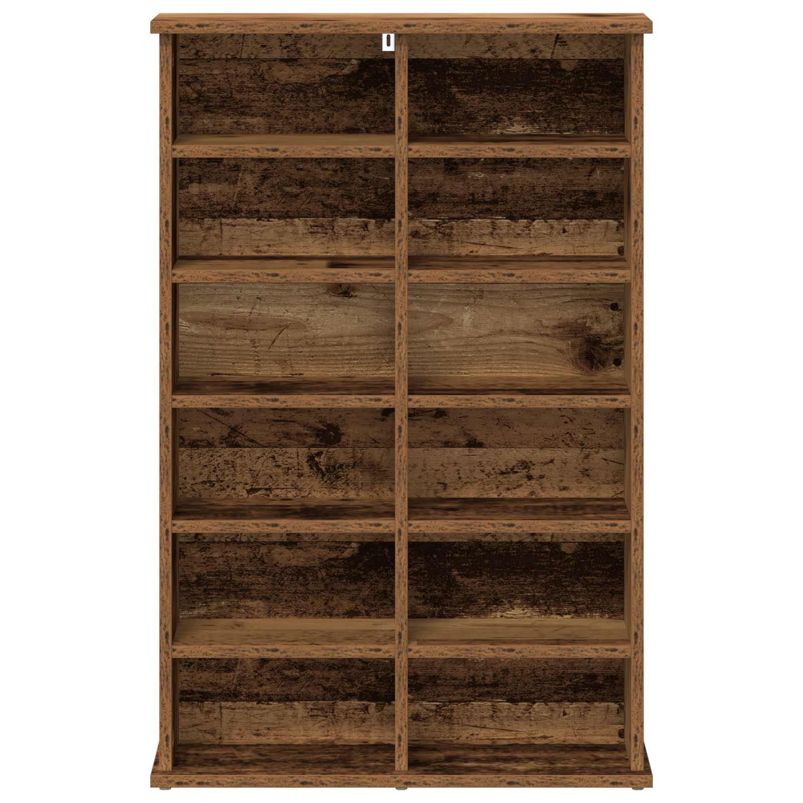 vidaXL Kabinet na płyty CD Stare drewno 60 x 17 x 92 cm