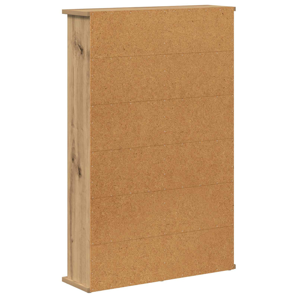 vidaXL Kabinet na płyty CD Dąb artisan 60 x 17 x 92 cm
