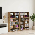 vidaXL Kabinet na płyty CD 2 szt. Dąb artisan 60 x 17 x 92 cm