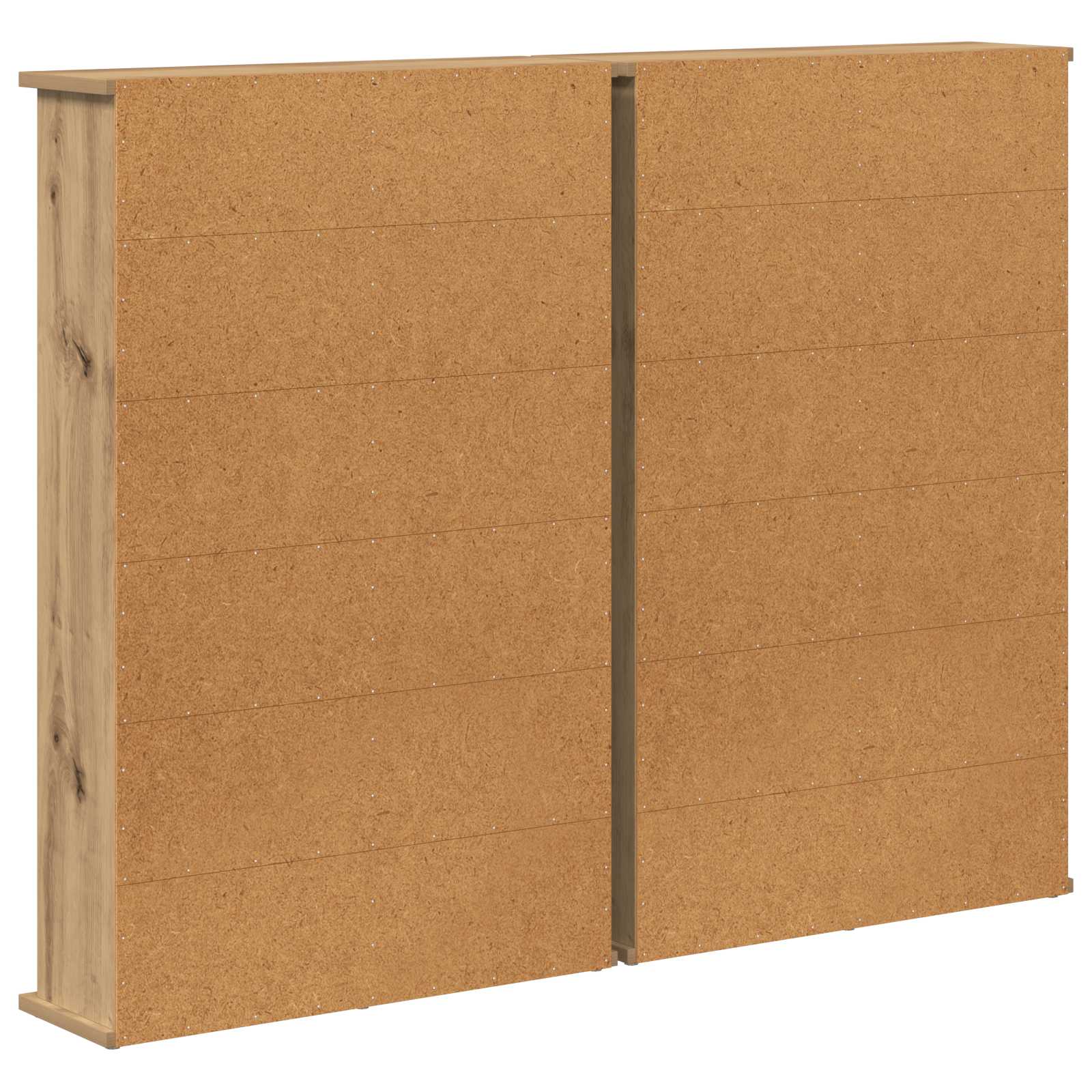 vidaXL Kabinet na płyty CD 2 szt. Dąb artisan 60 x 17 x 92 cm