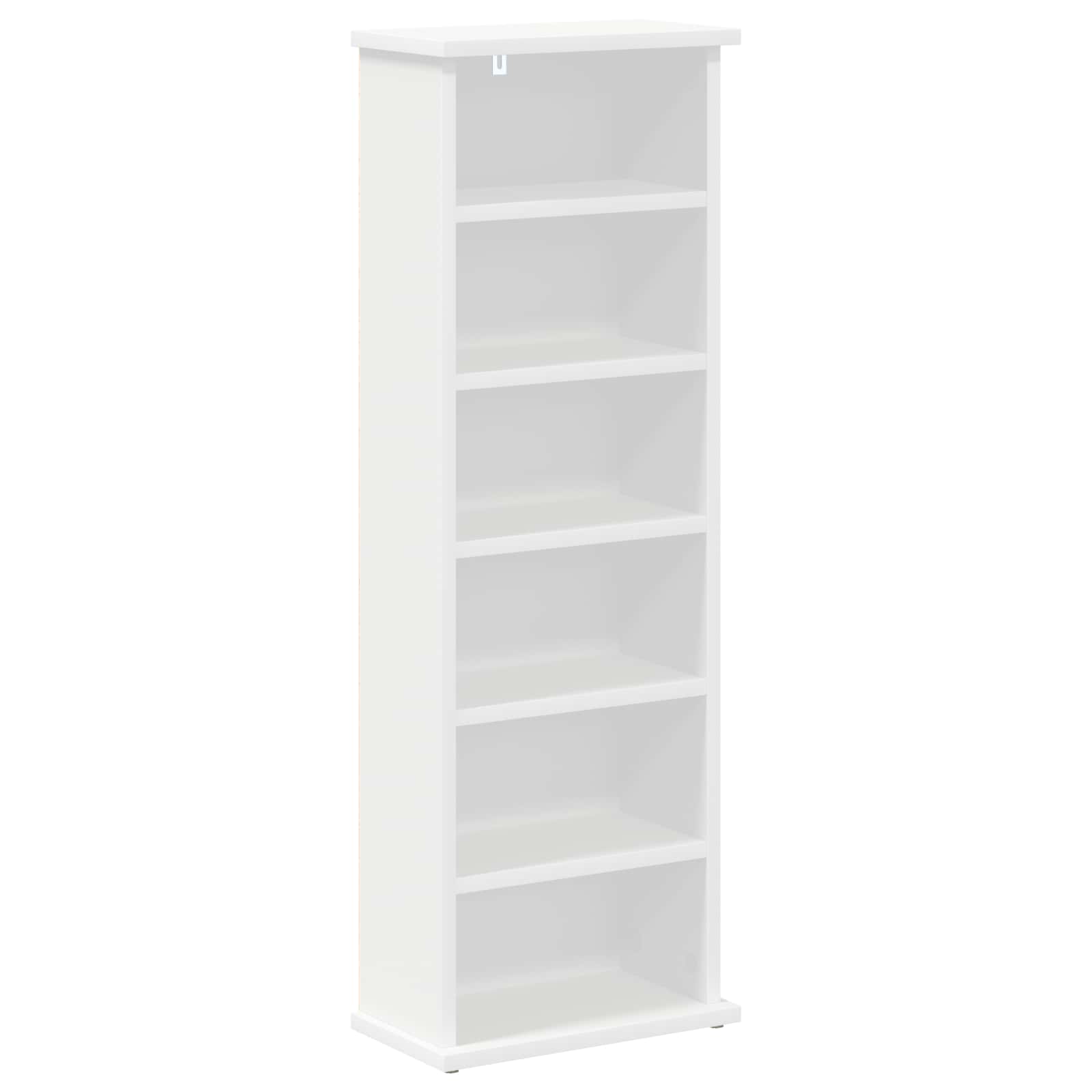 vidaXL Kabinet na płyty CD Biały 60 x 17 x 92 cm Drewno inżynieryjne