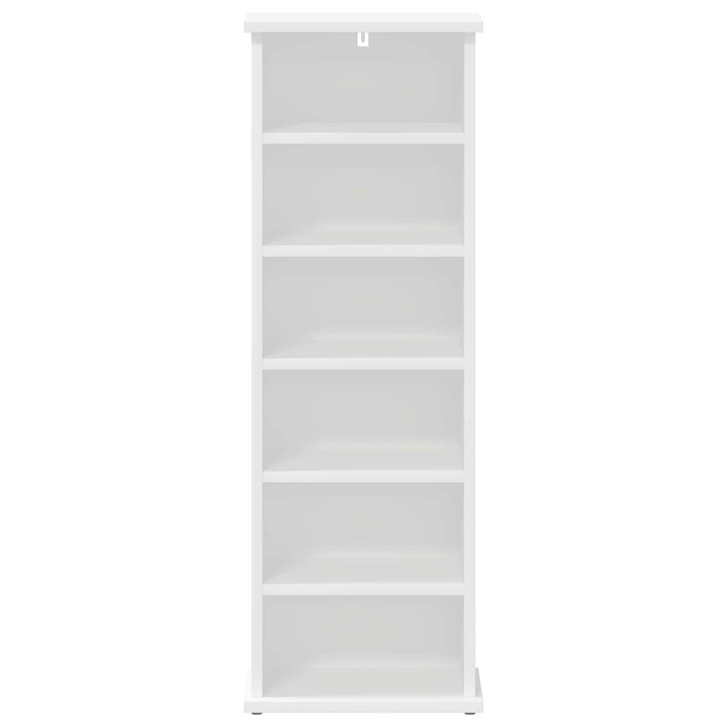 vidaXL Kabinet na płyty CD Biały 60 x 17 x 92 cm Drewno inżynieryjne