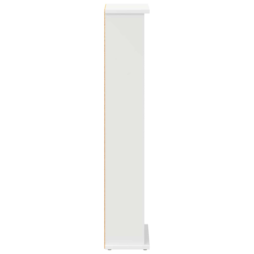 vidaXL Kabinet na płyty CD Biały 60 x 17 x 92 cm Drewno inżynieryjne