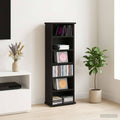 vidaXL Kabinet na płyty CD Czarny dąb 60 x 17 x 92 cm